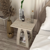 Βοηθητικό Τραπεζάκι Deros Travertine 45x45x56 εκ.