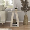 Βοηθητικό Τραπεζάκι Deros Travertine 45x45x56 εκ.