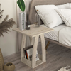 Βοηθητικό Τραπεζάκι Deros Travertine 45x45x56 εκ.