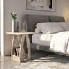 Βοηθητικό Τραπεζάκι Deros Travertine 45x45x56 εκ.