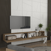 Έπιπλο τηλεόρασης επιτοίχιο Espanse χρώμα καρυδί 241,8x31,7x30εκ.