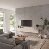 Wall-mounted TV unit Espanse sandstone 241.8x31.7x30 cm