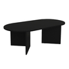 Τραπεζάκι σαλονιού Cortado χρώμα μαύρο 120x60x39,6εκ.