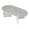 Τραπεζάκι σαλονιού Cortado χρώμα λευκό εφέ μαρμάρου 120x60x39,6εκ.