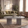 Cortado Living Room Coffee Table Concrete Gray 120x60x39.6 cm