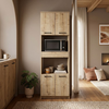 Ντουλάπι κουζίνας - μπάνιου Alvento χρώμα sapphire oak 60x42x180εκ.