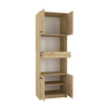 Ντουλάπι κουζίνας - μπάνιου Alvento χρώμα sapphire oak 60x42x180εκ.