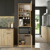 Έπιπλο κουζίνας Tuco 1 χρώμα sapphire oak 53,8x40x180εκ.