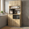 Έπιπλο κουζίνας Tuco 2 χρώμα sapphire oak 90x40x180εκ.