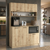 Έπιπλο κουζίνας Tuco 3 χρώμα sapphire oak 123,8x40x180εκ.