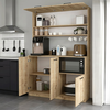 Έπιπλο κουζίνας Tuco 3 χρώμα sapphire oak 123,8x40x180εκ.