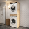 Έπιπλο πλυντηρίου - στεγνωτηρίου Fika χρώμα sapphire oak 67x61,8x198,5εκ.