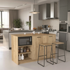 Τραπέζι Πάγκος Κουζίνας Peres Sepet Oak 150x70x91,8 εκ.