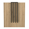 Γραφείο υποδοχής - reception Hola χρώμα sepet oak - ανθρακί 93,6x45,2x110,3εκ.