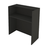 Γραφείο υποδοχής - reception Aloha με LED χρώμα ανθρακί - sepet oak 95,5x40x110,3εκ.