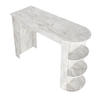 Τραπέζι μπαρ Vigne χρώμα λευκό εφέ μαρμάρου 150x51,6x101,8εκ.
