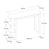 Bar Table Vigne Concrete Gray 150x51.6x101.8 cm