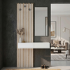Έπιπλο εισόδου Elois χρώμα λευκό - sepet oak 96,6x26,8x195,5εκ.