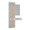 Έπιπλο εισόδου Elois χρώμα λευκό - sepet oak 96,6x26,8x195,5εκ.