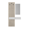 Έπιπλο εισόδου Elois χρώμα λευκό - sepet oak 96,6x26,8x195,5εκ.