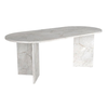 Τραπέζι Cortado χρώμα λευκό εφέ μαρμάρου 200x90x74εκ.