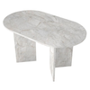 Τραπέζι Cortado χρώμα λευκό εφέ μαρμάρου 138x80x75εκ.