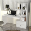 Γραφείο εργασίας Mantra χρώμα λευκό 150x60x152εκ.