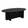 Τραπεζάκι σαλονιού Ravey χρώμα sencron black 120x60x39,6εκ.
