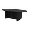 Τραπεζάκι σαλονιού Ravey χρώμα sencron black 120x60x39,6εκ.