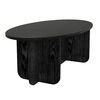 Τραπεζάκι σαλονιού Ravey χρώμα sencron black 120x60x39,6εκ.