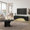 Τραπεζάκι σαλονιού Mara χρώμα sencron black Ø75x36,8εκ.
