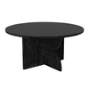 Τραπεζάκι σαλονιού Mara χρώμα sencron black Ø75x36,8εκ.