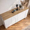 Μπουφές Bono χρώμα λευκό - sepet oak 150x45x74,6εκ.