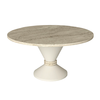 Τραπεζάκι σαλονιού Lepper χρώμα travertine - sandstone Ø75x39,8εκ.