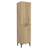 Laundry cabinet with basket Singa sepet oak 45x40x180 cm