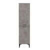 Singa laundry cabinet with basket, concrete gray, 45x40x180 cm