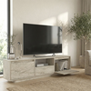 Έπιπλο τηλεόρασης Lumbera χρώμα travertine 160x29,5x42εκ.
