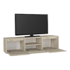 Έπιπλο τηλεόρασης Lumbera χρώμα travertine 160x29,5x42εκ.