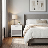 Mida bedside cabinet white 45x40x52 cm