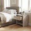 Mida bedside cabinet travertine 45x40x52 cm