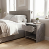 Mida bedside cabinet, concrete grey, 45x40x52 cm