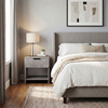 Mida bedside cabinet, concrete grey, 45x40x52 cm