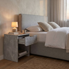Mida bedside cabinet, concrete grey, 45x40x52 cm
