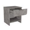 Mida bedside cabinet, concrete grey, 45x40x52 cm