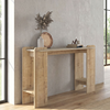 Κονσόλα Mendoza χρώμα sapphire oak - travertine 130,8x35x76,8εκ.