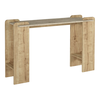 Κονσόλα Mendoza χρώμα sapphire oak - travertine 130,8x35x76,8εκ.