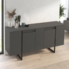 Μπουφές Orontes χρώμα ανθρακί 160x35,2x80εκ.