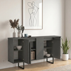 Μπουφές Orontes χρώμα ανθρακί 160x35,2x80εκ.