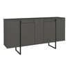 Μπουφές Orontes χρώμα ανθρακί 160x35,2x80εκ.
