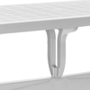 Τραπέζι πολυπροπυλενίου Callan χρώμα λευκό 140x80x73εκ.